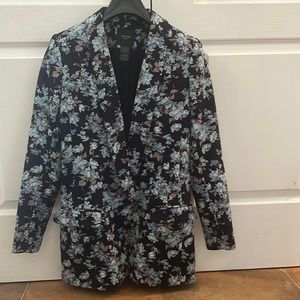 Smythe long shawl floral blazer